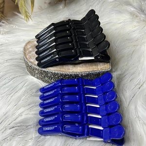 NWT 2 packs of Hair Clippers 6pcs Black Matte Hair Sectioning Clip Clamp